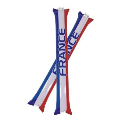 China France Football fan stink stick plastic stink stick encouraging custom printing France Football stickers pe customized thunderstick for sale