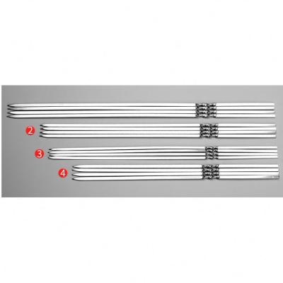 China 2022 Popular Easily Cleaned Stainless Steel Kebab Skewers Kebab Skewers For Sale 40cm Skewer for sale