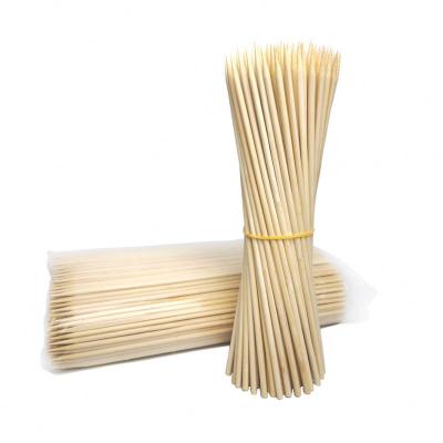 China Competitive Price Different Size Custom Wooden BBQ Easily Cleaned Bamboo Skewer for sale