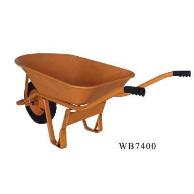 China Industrial Heavy Duty Wheelbarrow Metal Construction Tools Metal Steel Tray Wheelbarrow for sale