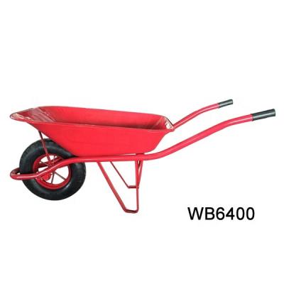 China Hot Sale Heavy Duty Durabe Construction Metal Wheelbarrow Steel Wheelbarrow WB6400 With Low Price for sale