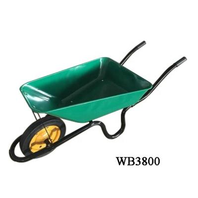 China Industrial Heavy Duty Wheelbarrow Metal Construction Tools Metal Steel Tray Wheelbarrow for sale