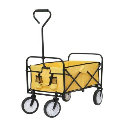 China Durable Beach Garden 4 Wheels Folding Wagon Cart for sale