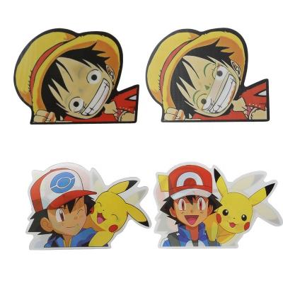 China Hot Selling Anime Car Decals Cartoon Sticker 3D Flip Effect Anime Sticker Custom Changing Lenticular Kids Motion Card for sale