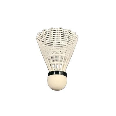 China Cost Performance Badminton Nylon Plastic Foam White Color Nylon Shuttlecock Ball Badminton for sale