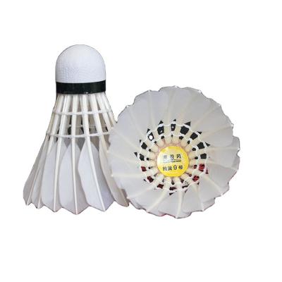 China China Manufacturer's Best Complexcork Price 25 Dozen White Shuttlecock Goose Feather Badminton Shuttlecocks for sale