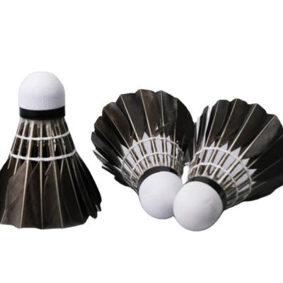 China Top Selling Plastic Foam Black Goose Feather Badminton Shuttlecock Goose Feather For Shuttlecock for sale