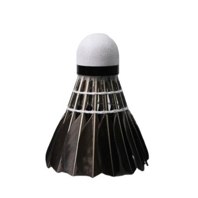 China Plastic Foam Cost Performance Black Goose Feather Badminton Shuttlecock Higher Weight Even 5g Good for sale