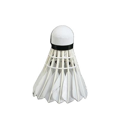 China Wholesale Online Goose Feather PU Cork Badminton Shuttlecock Weight 5g Goose Feather Ball for sale