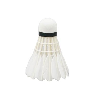 China Cork Splice in Two Materials from China Supplier Duck Badminton Duck Feather Shuttlecock White for Sports Competition Tournament for sale