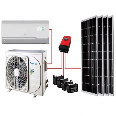 China DEYE Commercial Solar Powered Air Conditioner OFF GRILL DC 48V Hybrid Portable Split for sale