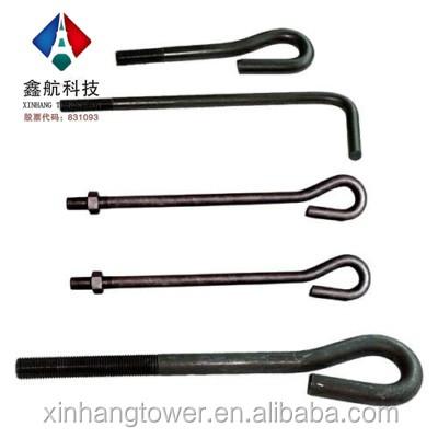 China PP/PC Steel Galvanized Anchor Bolts M10 M20 M30 Foundation Bolts for sale