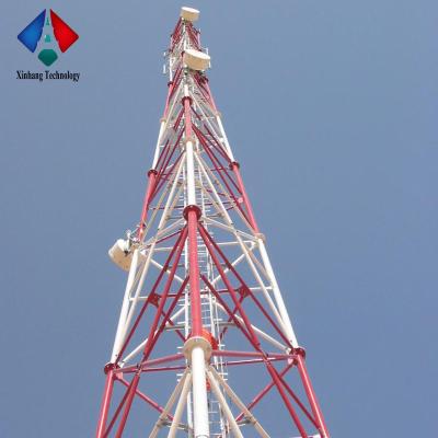 China Self Supporting Steel Communication Cell Phone Antenna Tower Telecommunication Tower 3-Leg Lattice Tower for sale