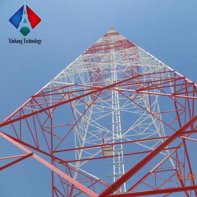 China Mobile Phone FM 5G 4 Leg Mobile Corner Antenna Telecommunication Tower Corner Lattice Steel Tower for sale