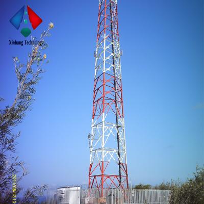 China Steel Telecommunication Tower Microwave Pipe Telecommunication Tower Three Leg Lattice Military Radio Communication Tower for sale