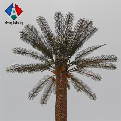 China bionic palm camouflaged steel single pole antenna tower camouflaged tower for sale