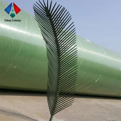 China Telecom Single Pole Steel Tower Decorative Plastic Palm Leaves For Steel Tower for sale