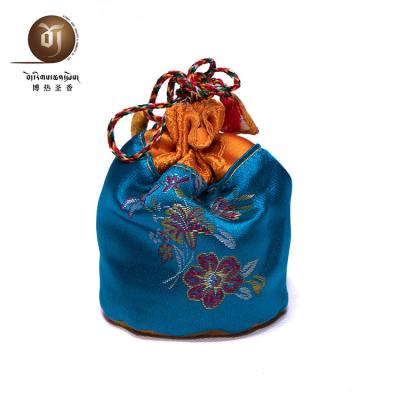 China Customized Traditional Tibetan Chinese Medicine Herb Scent Bag Natural Borre Brocade Fabric for sale