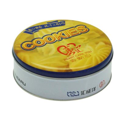 China 2024 Hot Sale Custom Bespoke Gift/Food/Chocolate Metal Packaging Case Round Biscuit Cookie Tin Can Box for sale