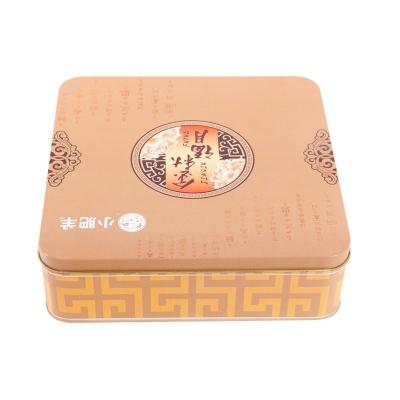 China Factory Price Wholesale Custom Large Size Food Packaging Tin Can Mooncake Tin Can Gift Packaging Box for sale