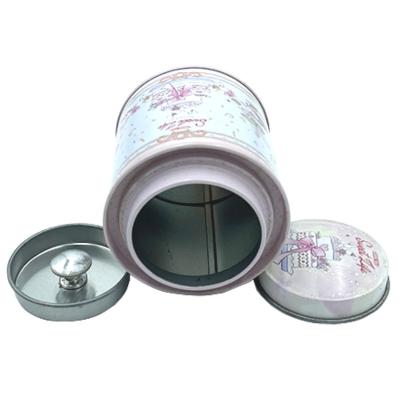 China Hot Sale Factory Price High Quality Round Shape Tea Tin Can Metal Gift Box Tea Tin Packaging Tea Tin Box with Embossing for sale