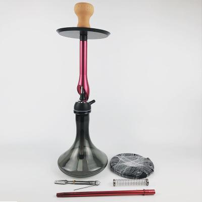 China Design Home Fashion Glass Hose Hookah Hookah Shesha Set Portable Smoking Tobacco Low Zinc Alloy Tool for sale