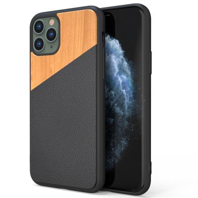 China New Products Shockproof TPU Wood Phone Case Shockproof For iPhone 12 max pro For iPhone 13 pro Mini Smartphone Wood Leather Case Max for sale