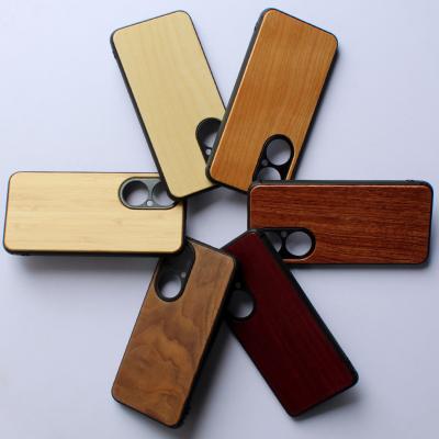 China Anti-fall China factory wholesale bamboo wooden phone case for Huawei P50 pro plus bamboo wooden TPU cover case for Huawei P50 for sale