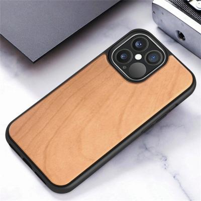 China Wholesale High-end Anti-fall Wood Accessories Mask Custom Logo Wood Phone Case For iPhone 13 Pro Max Mini for sale