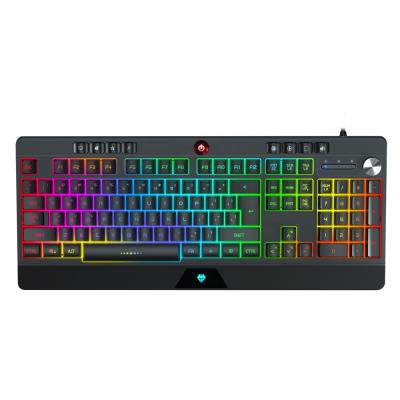 China Plug and Play Mechanical Keyboard and Wired Mouse Combo with LED Rainbow Keyboard Mouse Set DPI Adjustable Mouse Waterproof Gaming Keyboard for sale