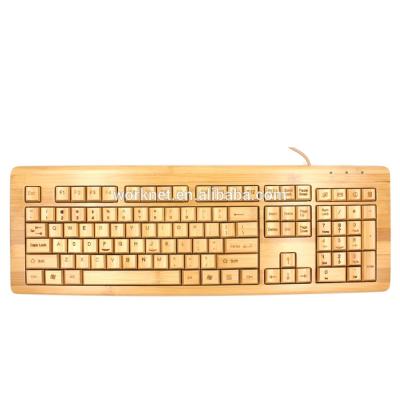 China China factory taiwan style wireless full version eco-friendly bamboo pc keyboard with factory price for sale