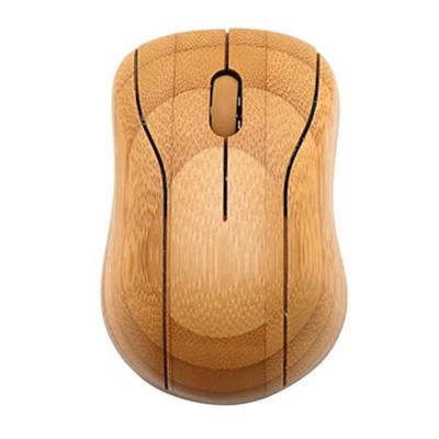 China 3D 2022 New Hot Item 2.4Ghz High Quality Bamboo Wood Wireless Optical Mouse For Promotion Gift for sale