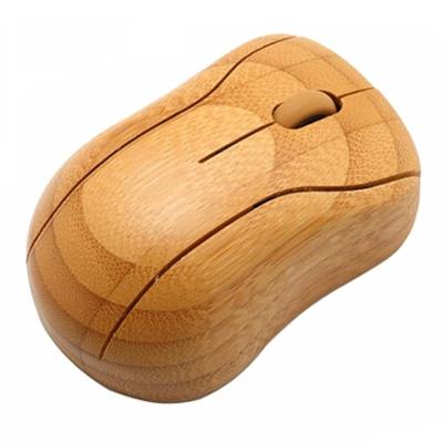 China 2021 new promotion 3D bamboo wood wireless optical mouse MG95-N hot handmade gift craft for sale