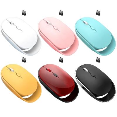 China Rechargeable Gaming BT 5.0+3.0 Wireless Mouse Tri Mode 2.4G Wireless Mouse with 1600DPI Nano Receiver for Phone PC Ipad Computer Mac for sale