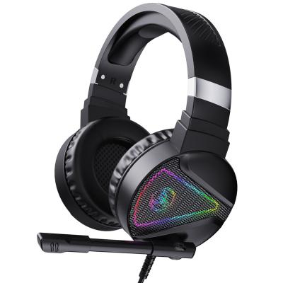 China Factory Wholesale Head-mounted Computer Headset 7.1 Head-mounted RGB Luminous ABS Material Cable Edging - Noise for sale