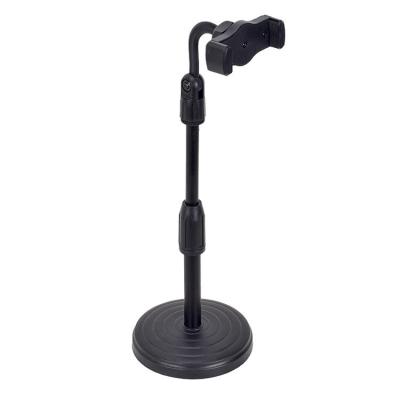 China Adjustable Universal Desktop Display Bracket Conference Elevator Metal Disc Microphone Microphone Desk Bracket for sale