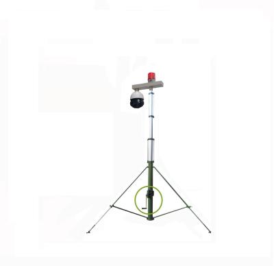 China Aluminum Portable CCTV Camera PTZ Camera Tripod Tower Mast for sale