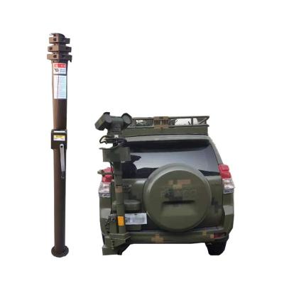 China Aluminum Alloy 4m CCTV Vehicle Mounted 5m Security Camera Telescopic Mast for sale