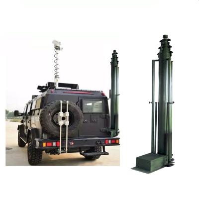 China Aerial 18m Vehicle Talents Wholesale Motorized Military Telescoping Mast for sale