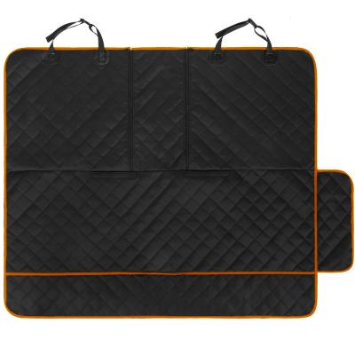 China Waterproof 4 in 1 Black Car Seat Cover Durable Non-slip Scratchproof Hammock Pet Car Seat Cover Large for sale