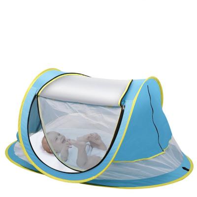 China UPF50+ Outdoor Sun Shelters Portable Baby Folding Sun Proof Crib Up Baby Beach Tent for sale