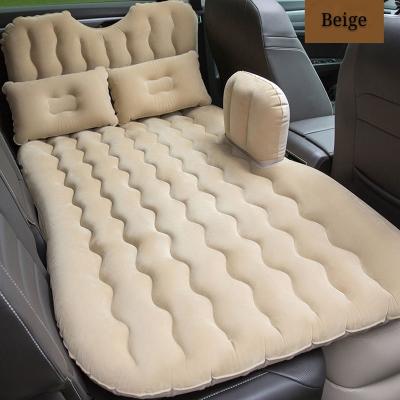 China Car Foldable Inflatable Bed Camping Portable Air Mattress with 2 Air Pillows MPV Universal SUV for sale