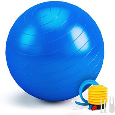 China PVC Inflatable Anti Burst Shaping Custom Printed PVC Colorful Rainbow Exercise GYM Yoga Balance Ball For Fitness for sale