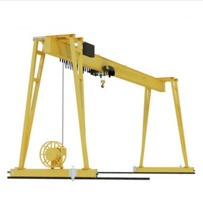 China Gantry Crane Box Type Beam Variable Frequency 10 Ton European Standard Single Girder Gantry Crane For Sale for sale