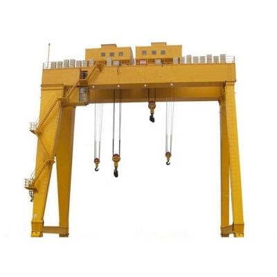 China Double Girder Gantry Crane Outdoor Marble Stone Lifting Crane Rail Type Electric Traveling Gantry Crane For Sale for sale