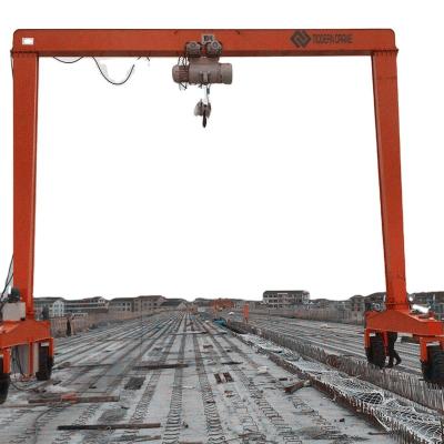 China SBR Gantry Crane Single Beam Rubber Tire Gantry Crane Bridge Beam Lifting Rubber Crane For Sale for sale