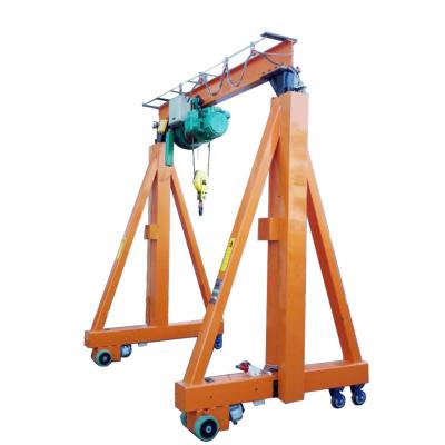 China Crane Henan MHICRANE Small Portable Crane Mobile Gantry Crane With Adjustable Height For Sale for sale