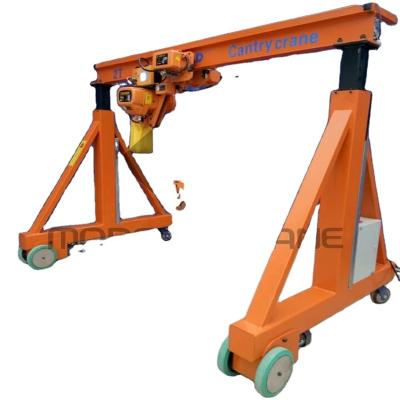 China Crane Electric Traveling Mini Portable Gantry Crane 2 Ton Motor Driven Portable Gantry Crane For Sale for sale