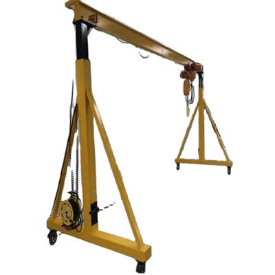 China Gantry Crane Worm Wheel Adjustable Height Portable Gantry Crane For Sale for sale