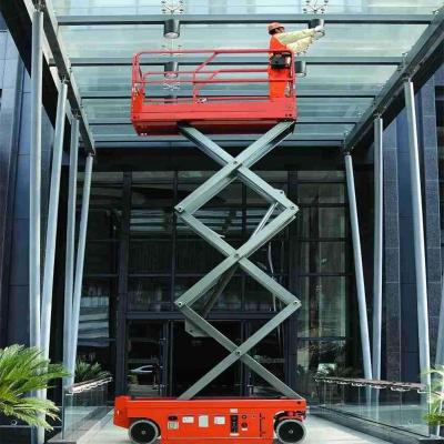 China Battery Operated Mobile Automatic Scissor Lift Filling Lift Platform For Sale 2.27*0.81/2.27*1.12M for sale